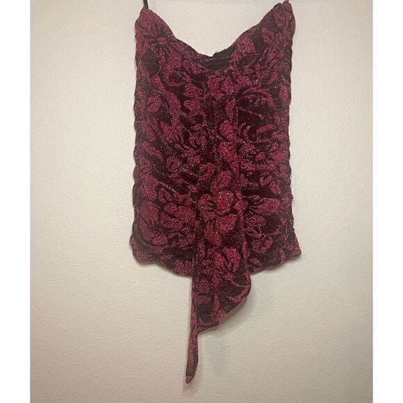 For Love & Lemons Shailee Metallic Mini Skirt NWT - Picture 6 of 8